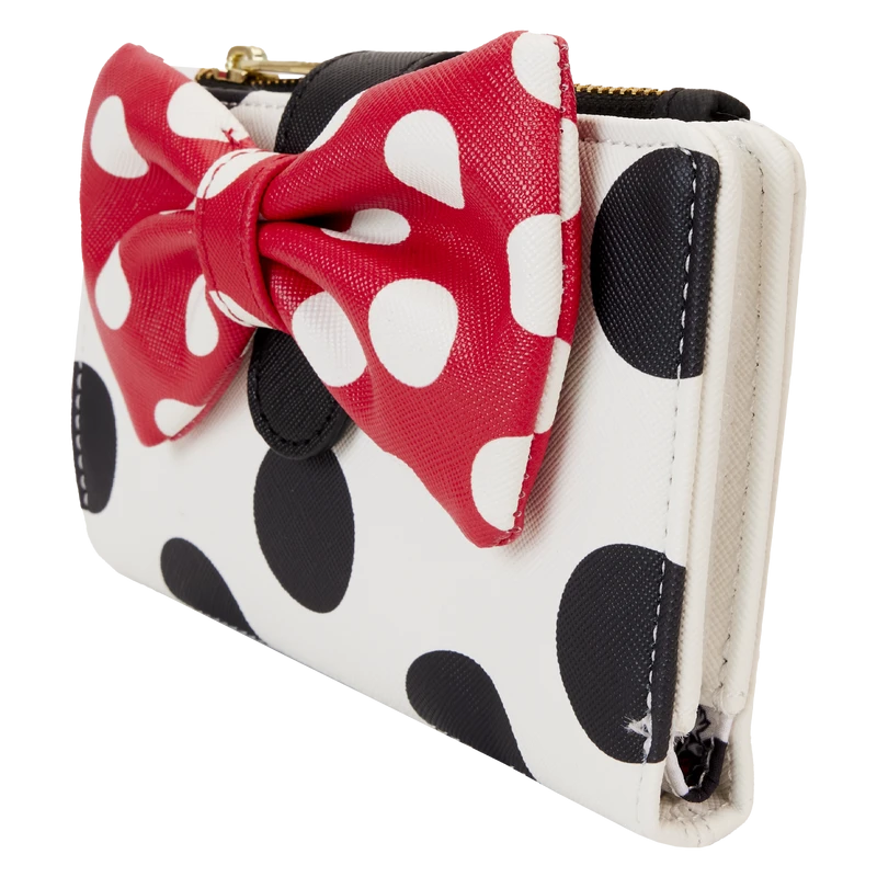 LOUNGEFLY Minnie Mouse Rocks The Dots Classic Flap Wallet 2 LOUNGEFLY Minnie Mouse Rocks The Dots Classic Flap Wallet - Image 2