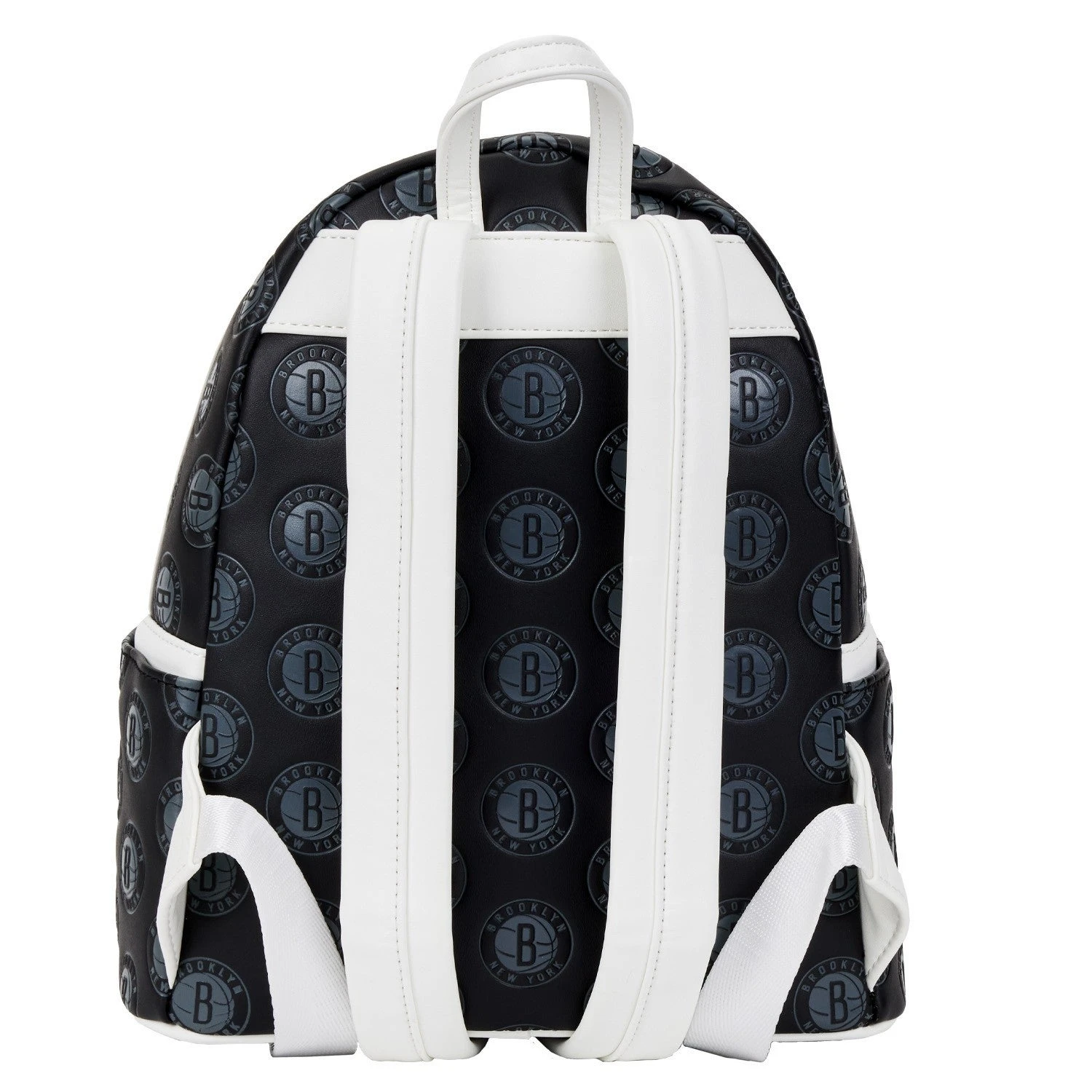 Loungefly NBA Brooklyn Nets Debossed Logo Mini Backpack 4 Loungefly NBA Brooklyn Nets Debossed Logo Mini Backpack - Image 4