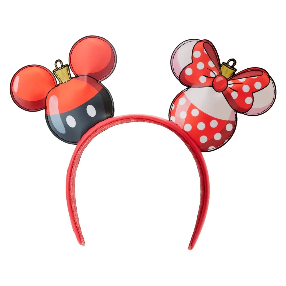 LOUNGEFLY Mickey & Minnie Mouse Ornament Ear Headband 2 LOUNGEFLY Mickey & Minnie Mouse Ornament Ear Headband - Image 2