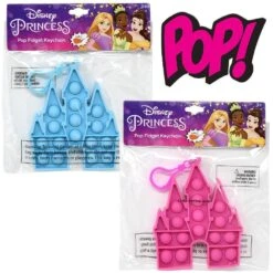Princess Castle Shaped Pop Fidget Toy Keychain