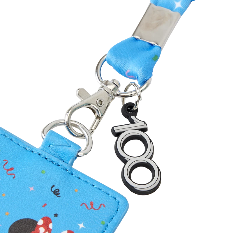 LOUNGEFLY Disney100 Anniversary Celebration Cake Lanyard With Card Holder 2 LOUNGEFLY Disney100 Anniversary Celebration Cake Lanyard With Card Holder - Image 2