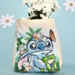 LOUNGEFLY Stitch Springtime Daisy Canvas Tote Bag -Bag Sales Shop DmBHXHzbnesA6dAr2WV4atDFCrJLh63yqzDRoRmA