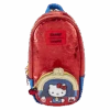 LOUNGEFLY Hello Kitty 50th Anniversary Coin Bag Metallic Stationery Mini Backpack Pencil Case