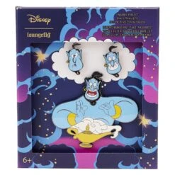 LOUNGEFLY Aladdin Genie Mixed Emotions Pin Set