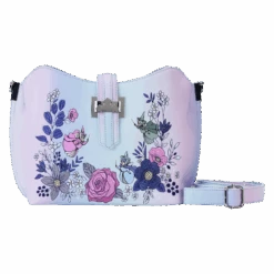 LOUNGEFLY Sleeping Beauty 65th Anniversary Floral Ombre Crossbody Bag