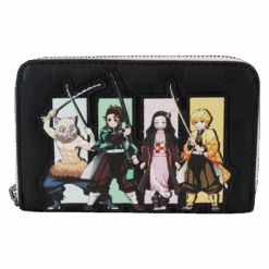 LOUNGEFLY Demon Slayer Heroes Group Zip Around Wallet