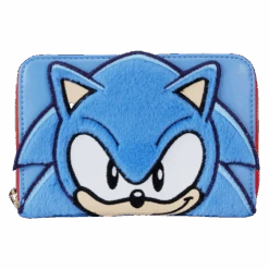 LOUNGEFLY Sonic The Hedgehog Classic Cosplay Plush Zip Around Wallet