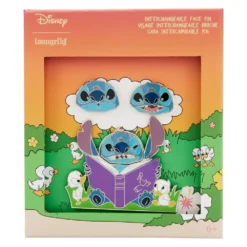 LOUNGEFLY Lilo & Stitch Mixed Emotions 4pc Pin Set