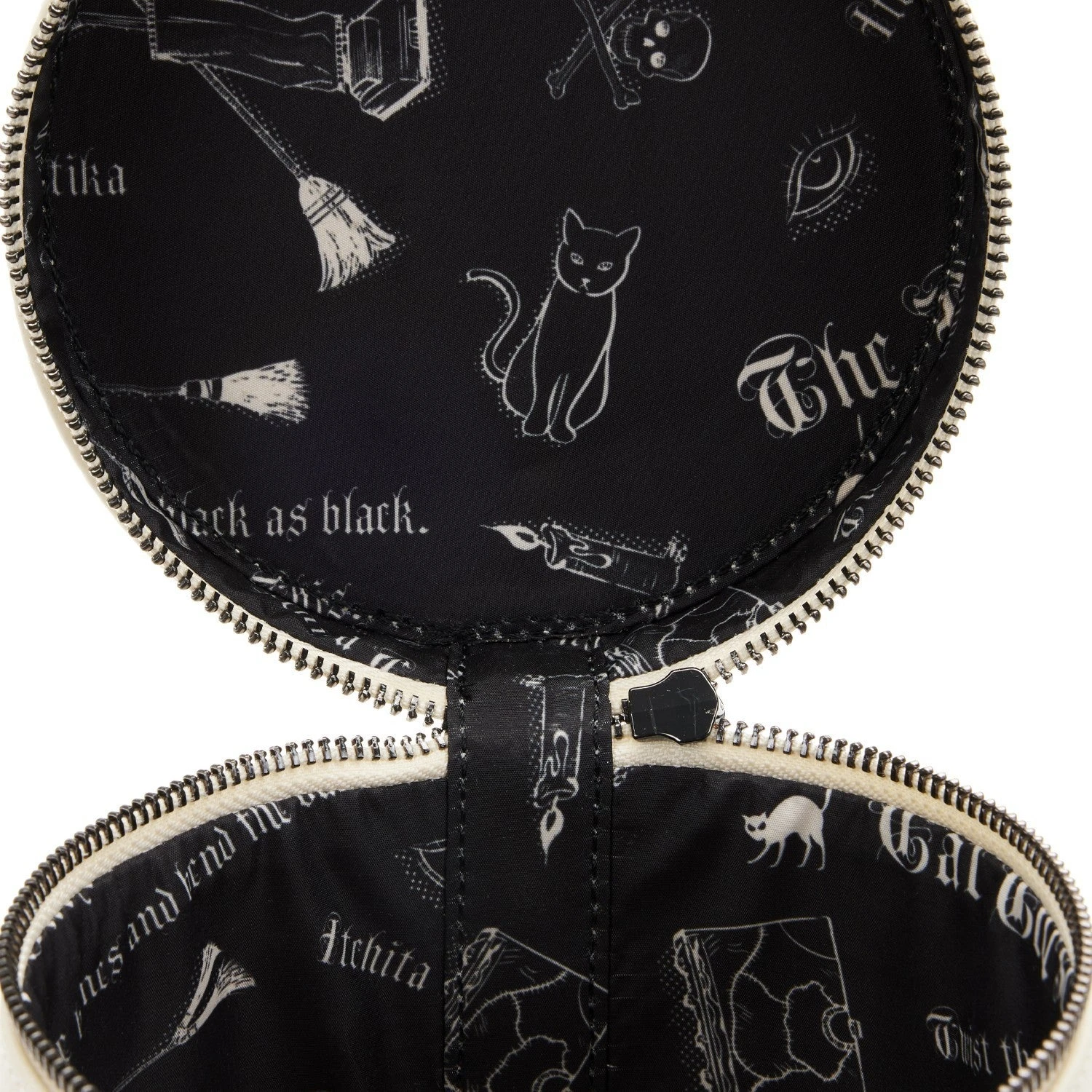 LOUNGEFLY Hocus Pocus Black Flame Glow Candle Crossbody Bag 6 LOUNGEFLY Hocus Pocus Black Flame Glow Candle Crossbody Bag - Image 6