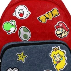Bioworld Nintendo Super Mario Icon Patches Embossed Mini Backpack -Bag Sales Shop JSHM39X0cf18mHw7IKC9QKuEwPM5NOSJeNaLn5ut