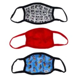 Bioworld Mickey Mouse Youth Face Covers 3 Pack