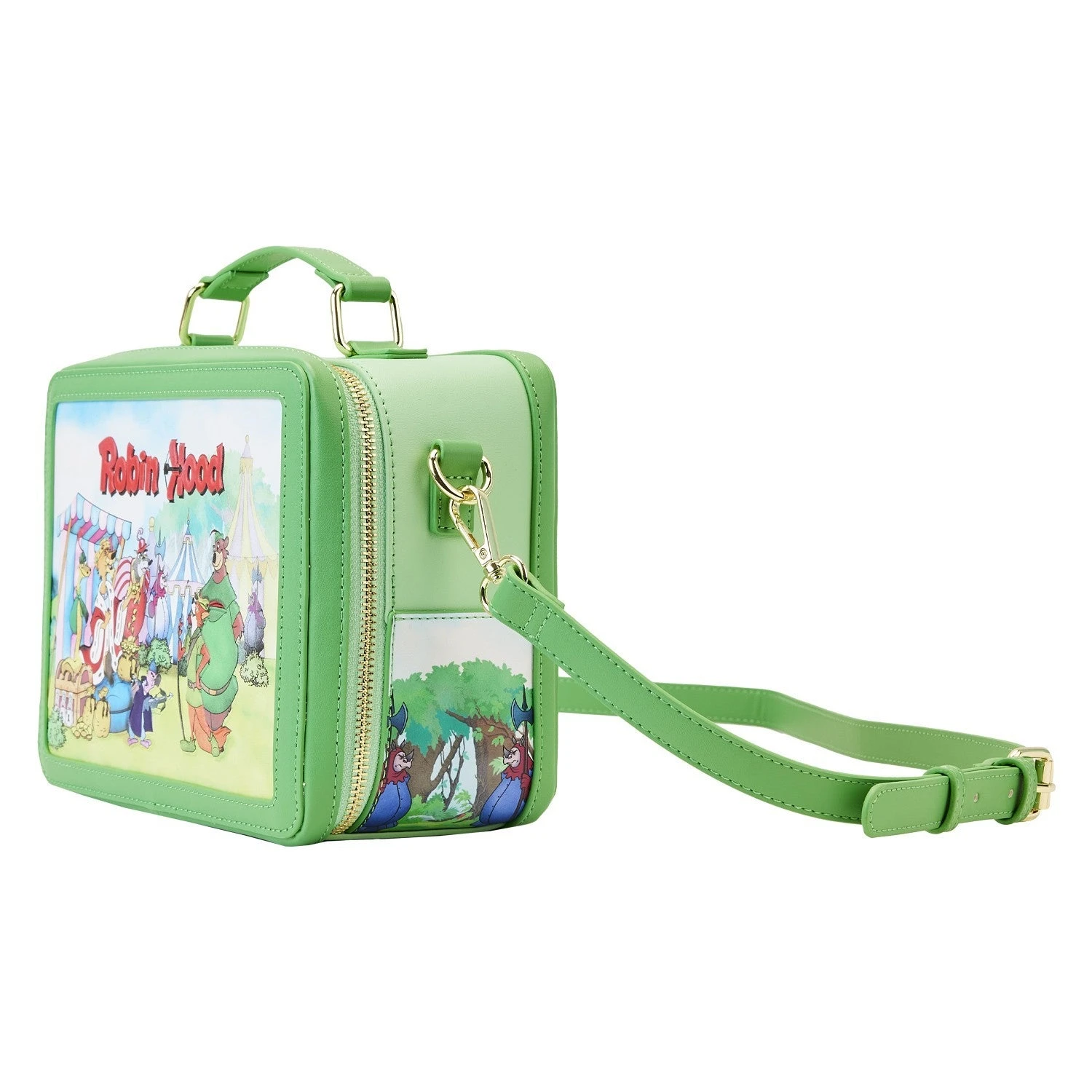 LOUNGEFLY Robin Hood Lunchbox Crossbody Bag 2 LOUNGEFLY Robin Hood Lunchbox Crossbody Bag - Image 2