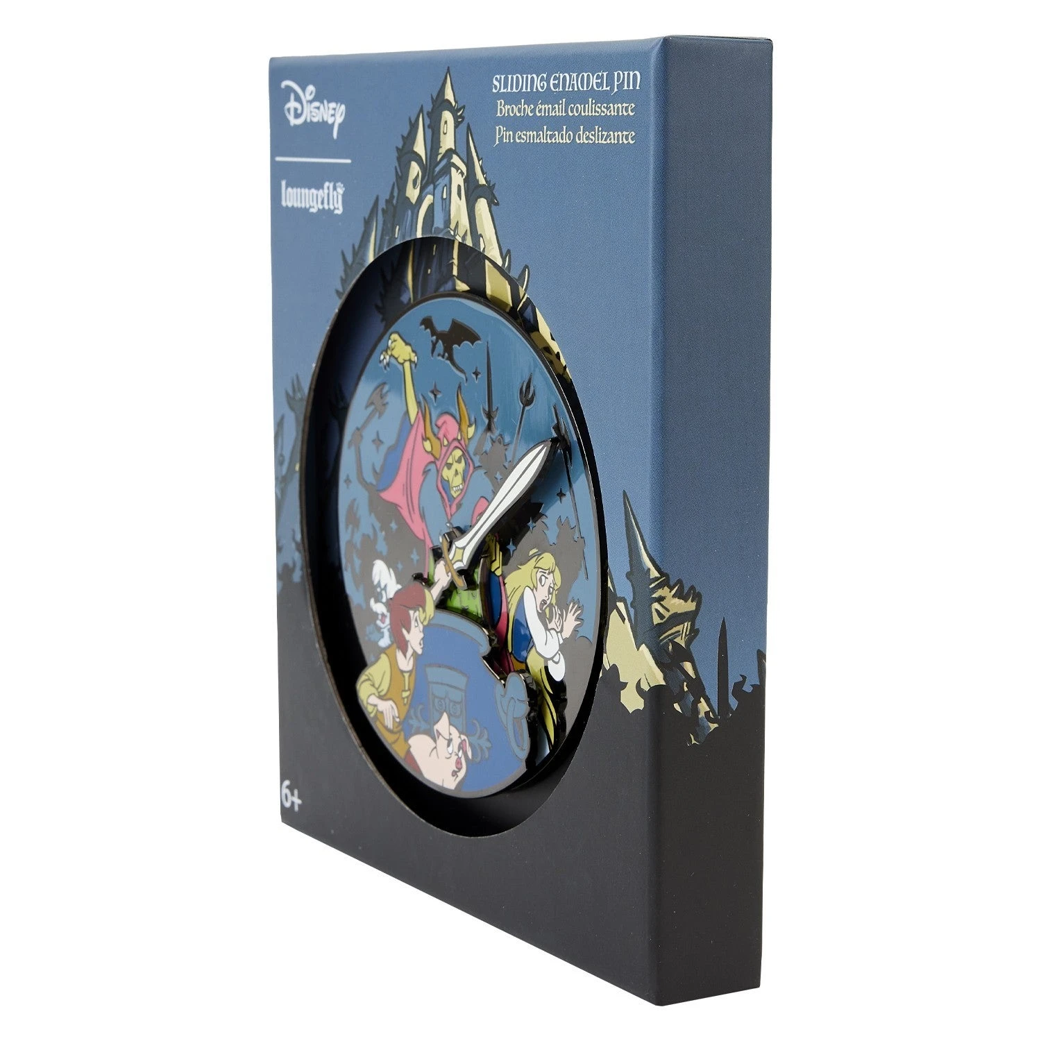 LOUNGEFLY The Black Cauldron 3" Collector Box Sliding Pin 2 LOUNGEFLY The Black Cauldron 3" Collector Box Sliding Pin - Image 2