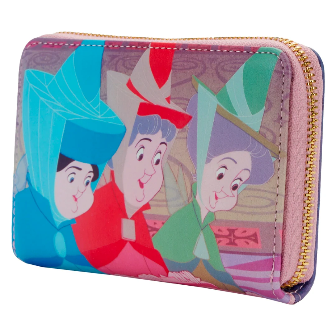 LOUNGEFLY Beauty Princess Scenes Zip Around Wallet 2 LOUNGEFLY Beauty Princess Scenes Zip Around Wallet - Image 2