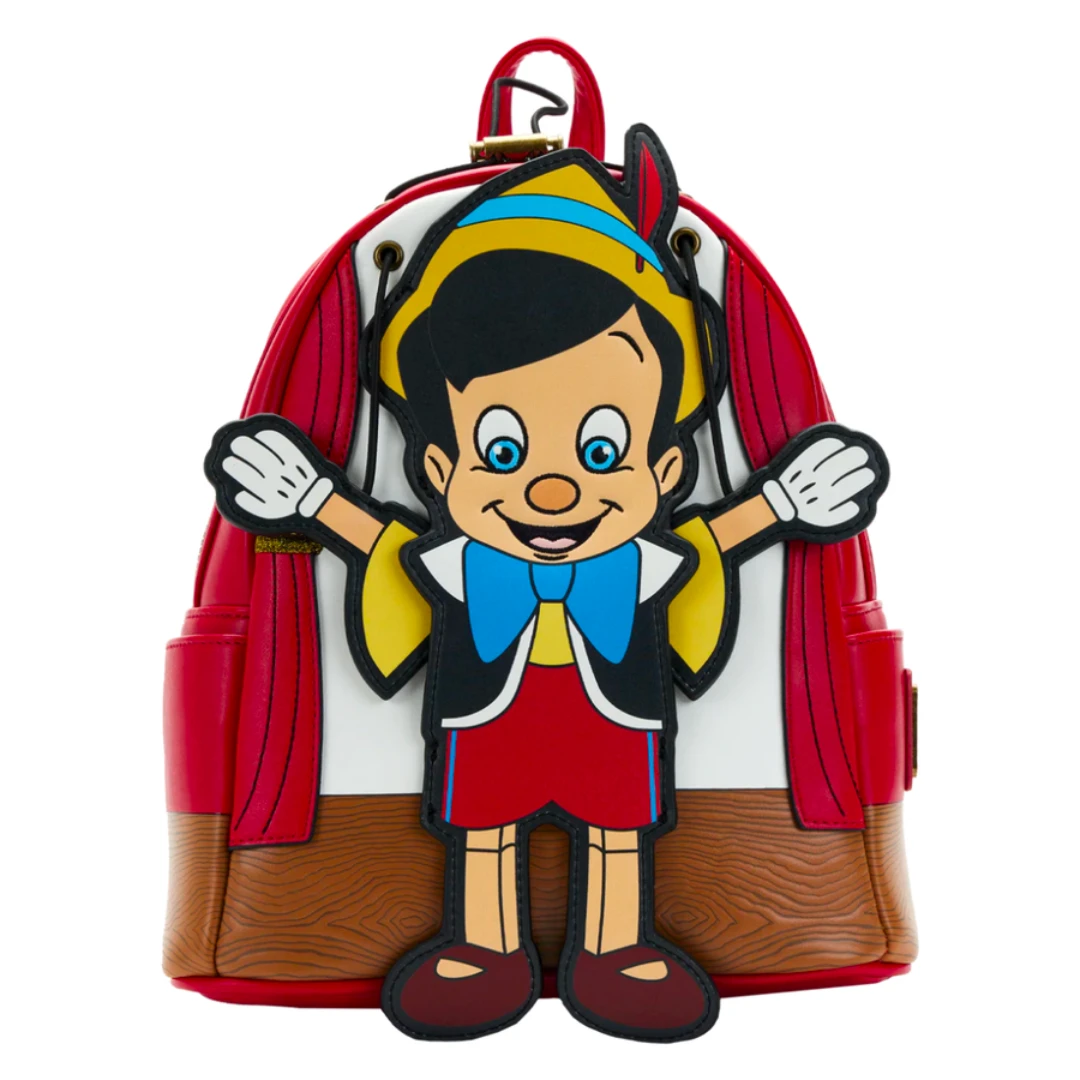 LOUNGEFLY Pinocchio Marionette Mini Backpack 2 LOUNGEFLY Pinocchio Marionette Mini Backpack - Image 2