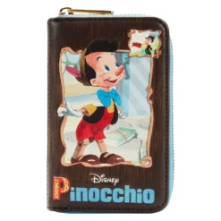 LOUNGEFLY Pinocchio Book Zip Around Wallet