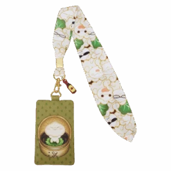 LOUNGEFLY Bao Bamboo Steamer Basket Lanyard With Card Holder