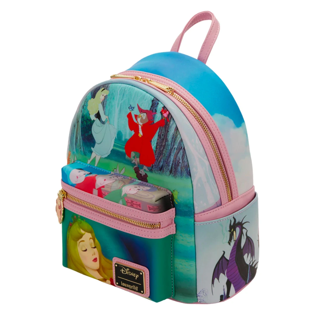 Loungefly Sleeping Beauty Princess Scenes Mini Backpack 2 Loungefly Sleeping Beauty Princess Scenes Mini Backpack - Image 2