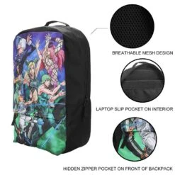 Bioworld JoJo's Bizarre Adventure Print Laptop Backpack -Bag Sales Shop OChlqxd6twKIvd3B5LR9P46qQKZnkyXfoSyqsANX
