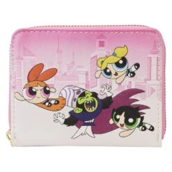 LOUNGEFLY Powerpuff Girls Vs Mojo Jojo Zip Around Wallet