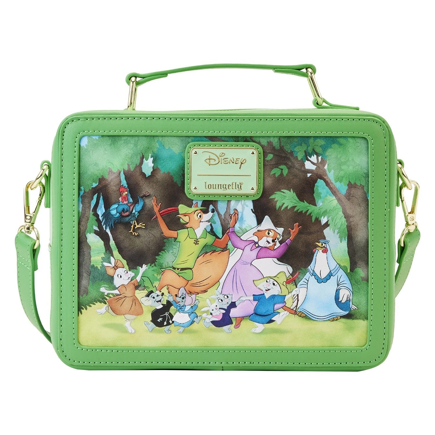LOUNGEFLY Robin Hood Lunchbox Crossbody Bag 4 LOUNGEFLY Robin Hood Lunchbox Crossbody Bag - Image 4