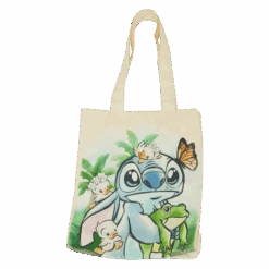 LOUNGEFLY Stitch Springtime Daisy Canvas Tote Bag