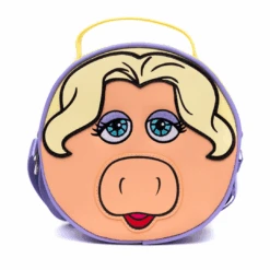 The Muppets Miss Piggy Face Round Crossbody Bag