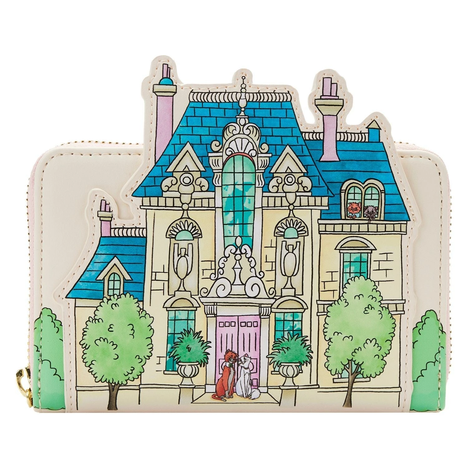 LOUNGEFLY The Aristocats Marie House Zip Around Wallet 1 LOUNGEFLY The Aristocats Marie House Zip Around Wallet