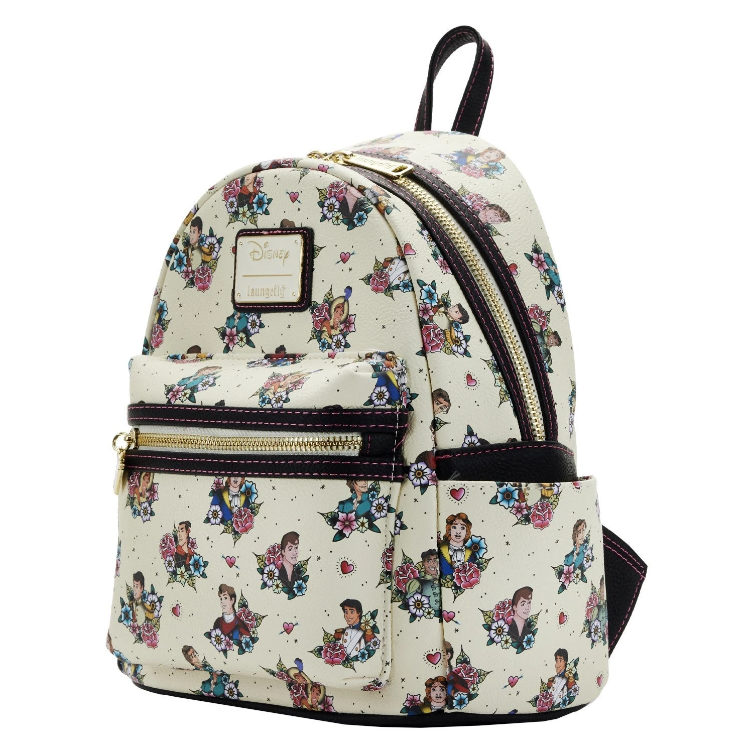 Loungefly Prince Tattoo Floral Mini Backpack 2 Loungefly Prince Tattoo Floral Mini Backpack - Image 2