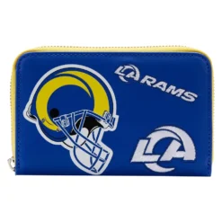 LOUNGEFLY NFL Los Angeles Rams Patches Zip Around Wallet
