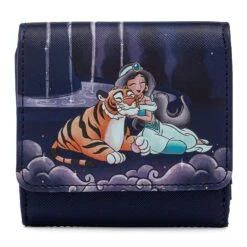 LOUNGEFLY Disney Jasmine Castle Collection Kisslock Wallet