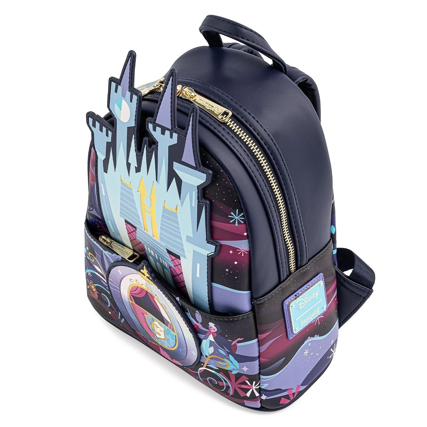 LOUNGEFLY Disney Cinderella Castle Series Mini Backpack 8 LOUNGEFLY Disney Cinderella Castle Series Mini Backpack - Image 8