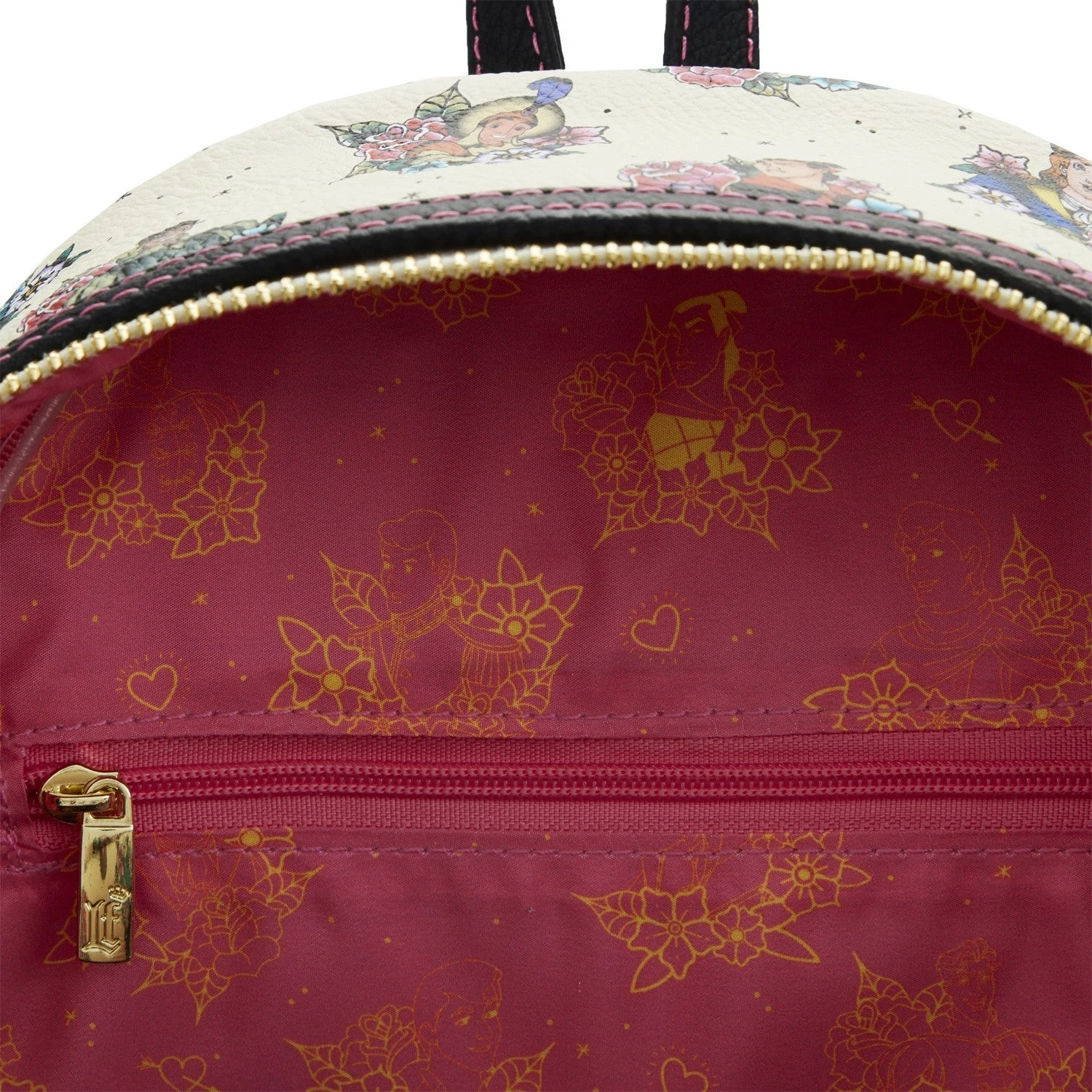 Loungefly Prince Tattoo Floral Mini Backpack 4 Loungefly Prince Tattoo Floral Mini Backpack - Image 4