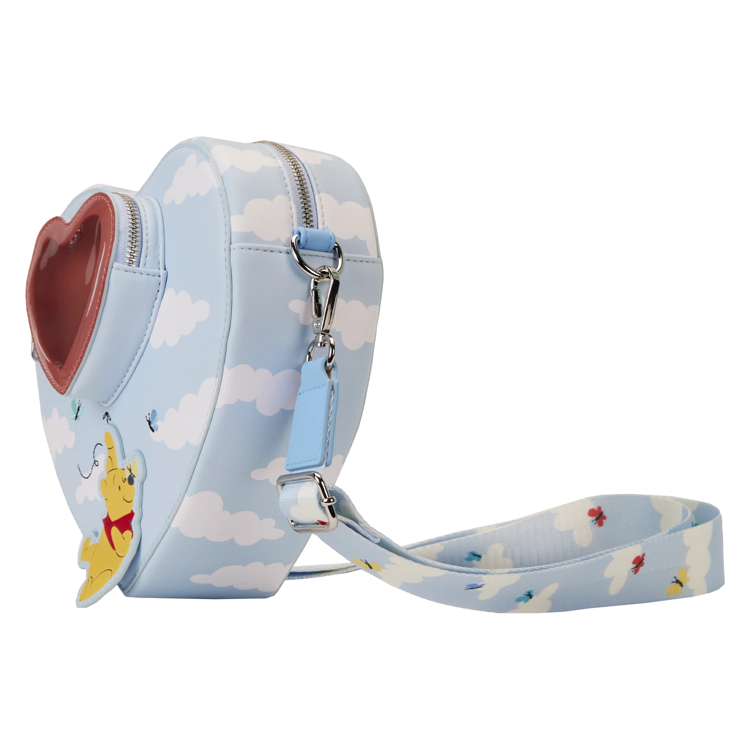 LOUNGEFLY Winnie The Pooh & Friends Floating Balloons Heart Figural Crossbody Bag 3 LOUNGEFLY Winnie The Pooh & Friends Floating Balloons Heart Figural Crossbody Bag - Image 3