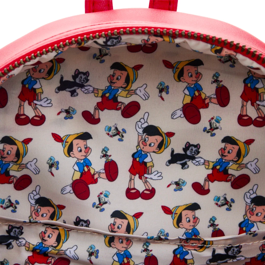 LOUNGEFLY Pinocchio Marionette Mini Backpack 5 LOUNGEFLY Pinocchio Marionette Mini Backpack - Image 5