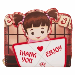 LOUNGEFLY Monsters, Inc. Harryhausen's Takeout Boo Zip Around Wallet