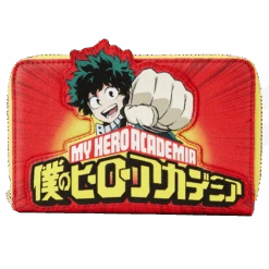 LOUNGEFLY My Hero Academia Izuku Punch Zip Around Wallet