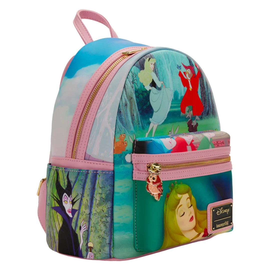 Loungefly Sleeping Beauty Princess Scenes Mini Backpack 3 Loungefly Sleeping Beauty Princess Scenes Mini Backpack - Image 3