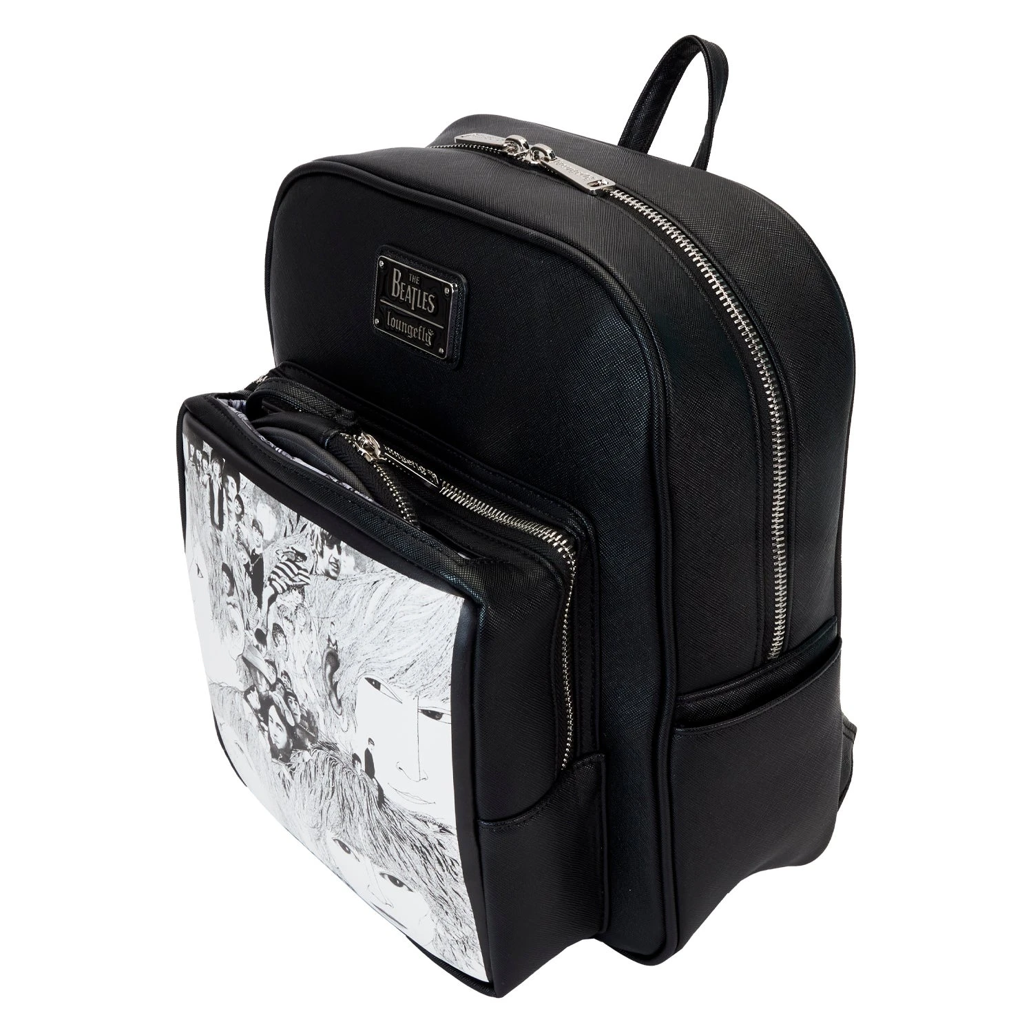 LOUNGEFLY The Beatles Revolver Album Cover Mini Backpack With Record Coin Bag 4 LOUNGEFLY The Beatles Revolver Album Cover Mini Backpack With Record Coin Bag - Image 4