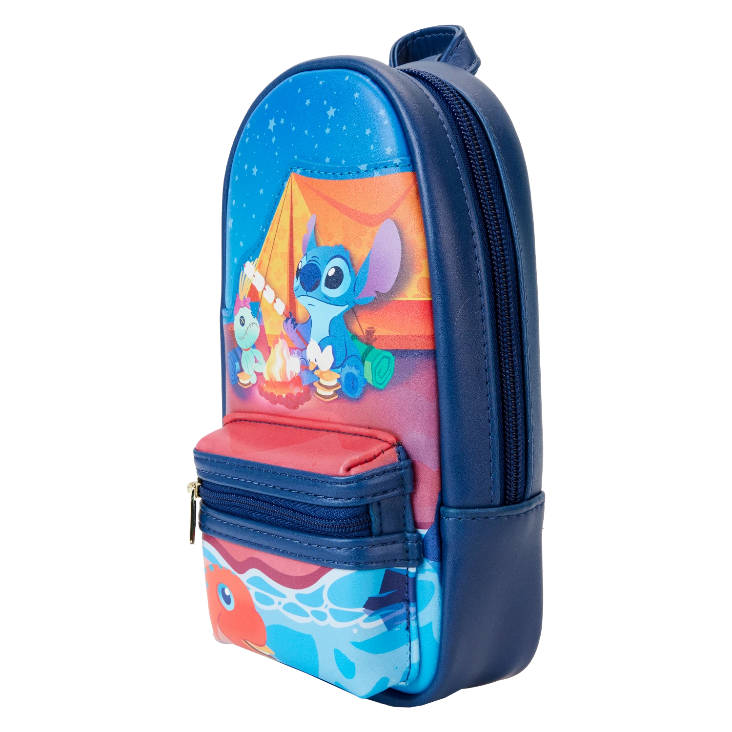 LOUNGEFLY Stitch Camping Cuties Stationery Mini Backpack Pencil Case 2 LOUNGEFLY Stitch Camping Cuties Stationery Mini Backpack Pencil Case - Image 2