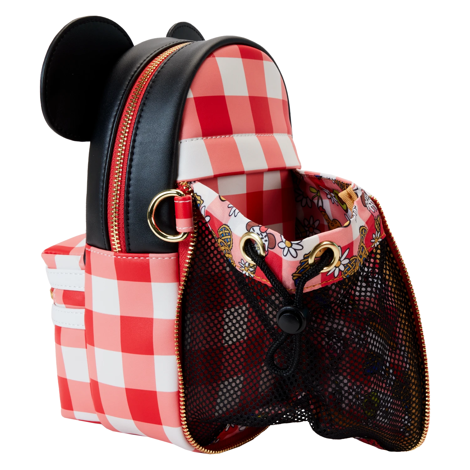 LOUNGEFLY Minnie Mouse Picnic Blanket Cup Holder Crossbody Bag 5 LOUNGEFLY Minnie Mouse Picnic Blanket Cup Holder Crossbody Bag - Image 5