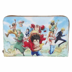LOUNGEFLY One Piece 25th Anniversary Straw Hat Pirates Zip Around Wallet