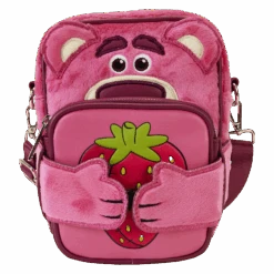LOUNGEFLY Toy Story Lotso Plush Crossbuddies Cosplay Crossbody Bag With Coin Bag