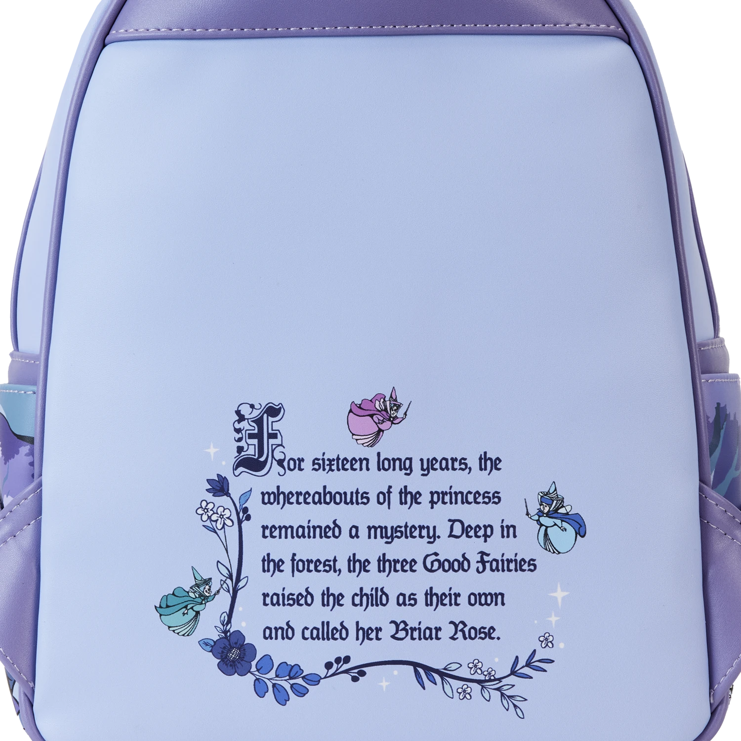 LOUNGEFLY Sleeping Beauty 65th Anniversary Floral Scene Mini Backpack 7 LOUNGEFLY Sleeping Beauty 65th Anniversary Floral Scene Mini Backpack - Image 7