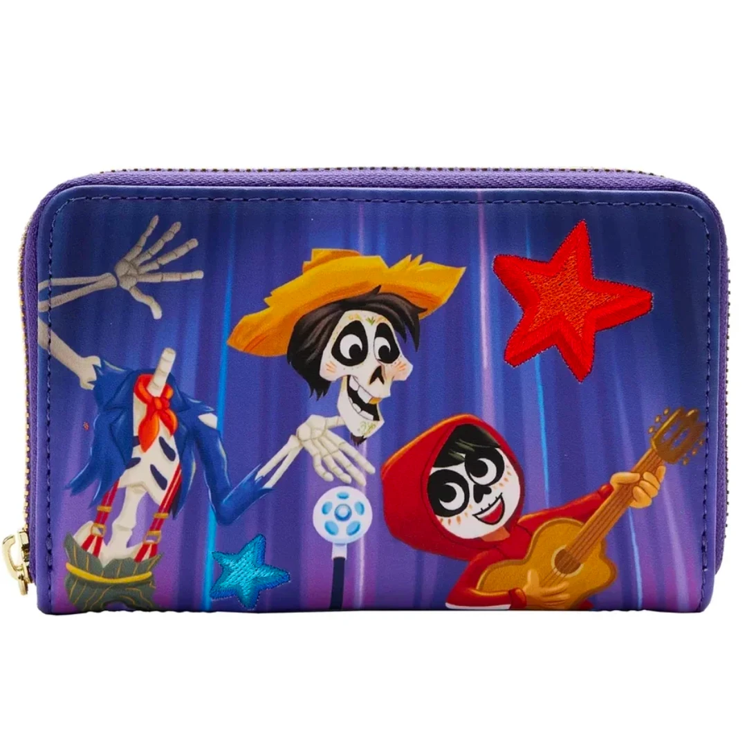 LOUNGEFLY Coco Miguel & Hector Performance Scene Zip Around Wallet 1 LOUNGEFLY Coco Miguel & Hector Performance Scene Zip Around Wallet