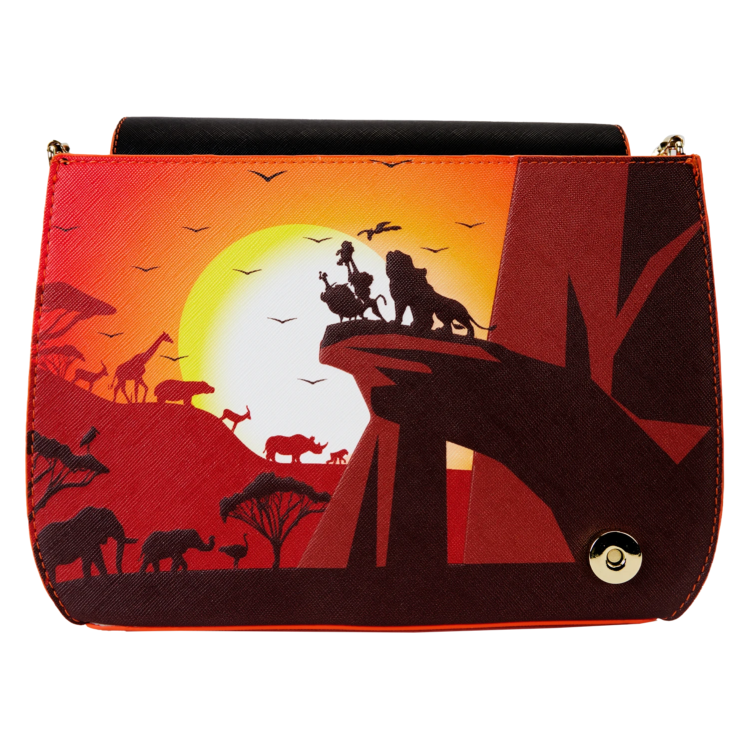 LOUNGEFLY The Lion King 30th Anniversary Pride Rock Silhouette Crossbody Bag 4 LOUNGEFLY The Lion King 30th Anniversary Pride Rock Silhouette Crossbody Bag - Image 4