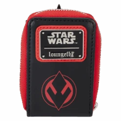 LOUNGEFLY The Phantom Menace 25th Anniversary Darth Maul Glow Accordion Zip Around Wallet -Bag Sales Shop bd839b28d801e9a41fa4bf1b83b2287a