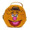 The Muppets Fozzie Bear Face Faux Fur Round Crossbody Bag