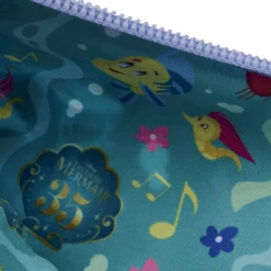 LOUNGEFLY The Little Mermaid 35th Anniversary Life Is The Bubbles All-Over Print Nylon Zipper Pouch Wristlet -Bag Sales Shop c3cdc4fa77d5896c1a130ade36fbe54a