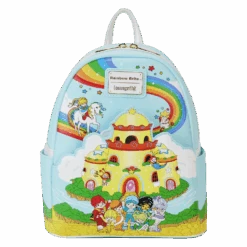 LOUNGEFLY Rainbow Brite Color Castle Mini Backpack